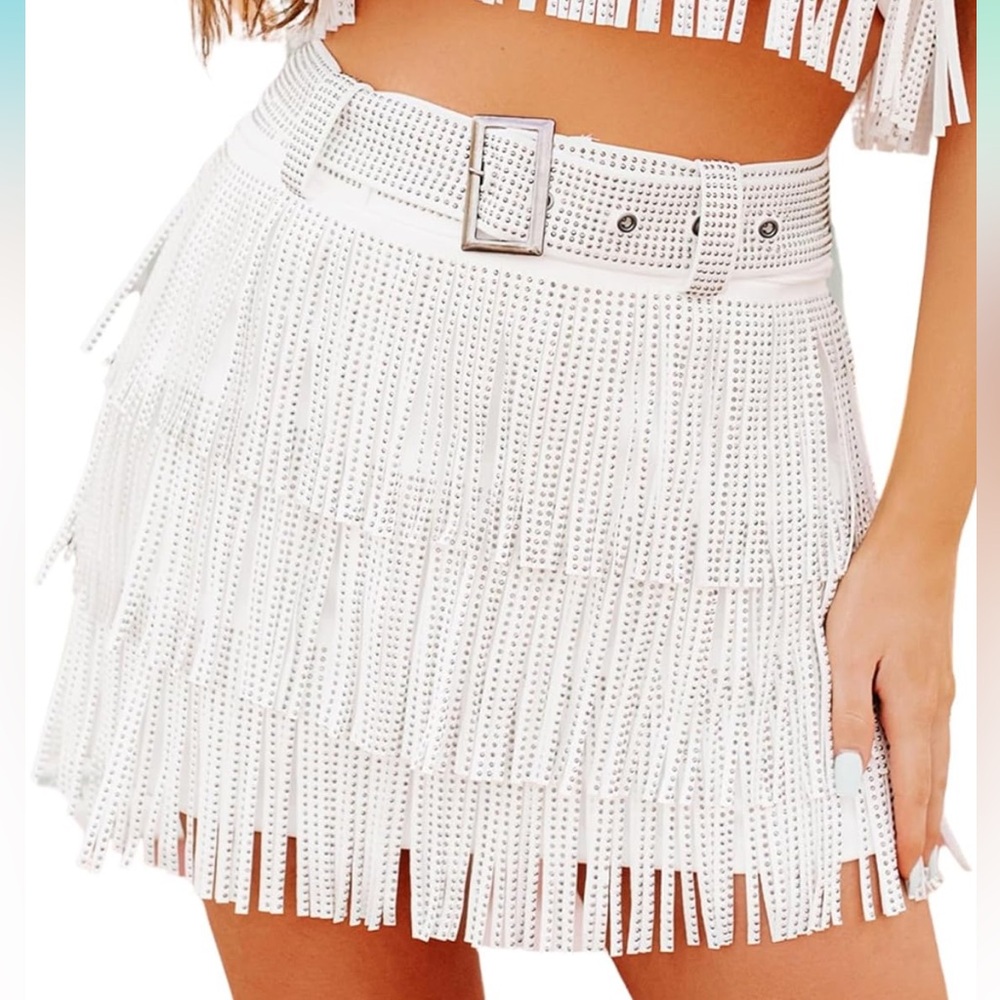 ChiyeeKiss Fringe Skirt
